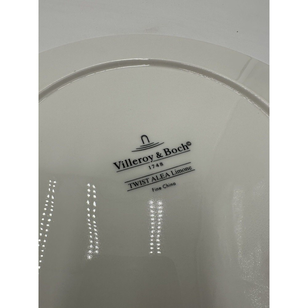 Set Of 2  Villeroy & Boch Twist Alea Limone Dinner Plate 10 5/8” - Picture 5 of 5